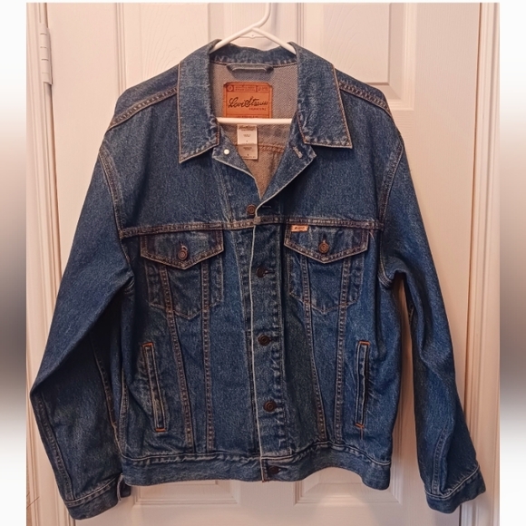 LEVI STRAUSS SIGNATURE Jean Jacket Mens Sz L - Picture 3 of 6